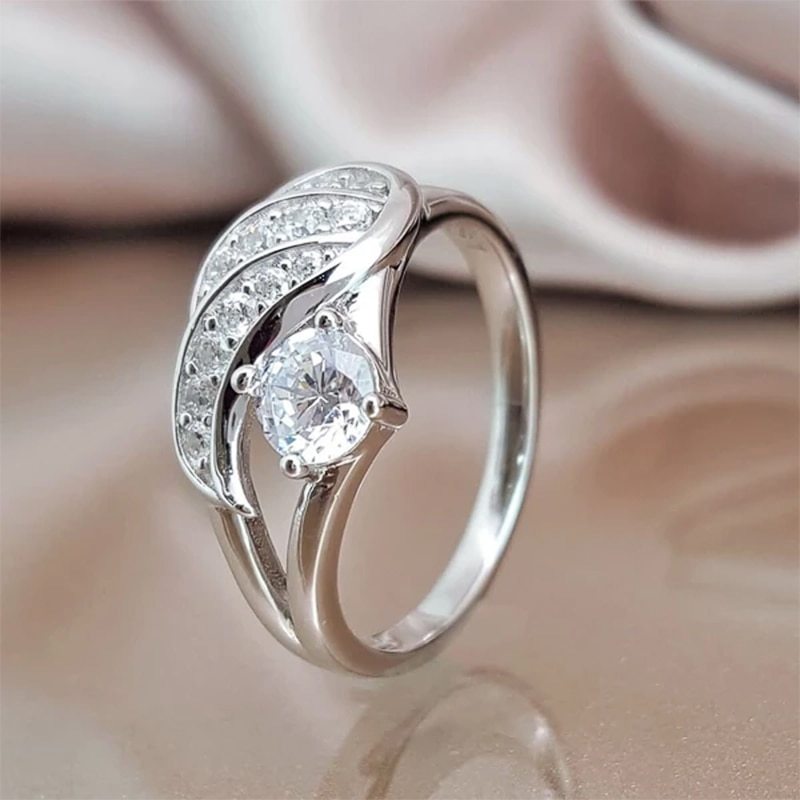 Angel Wing Zircon Ring