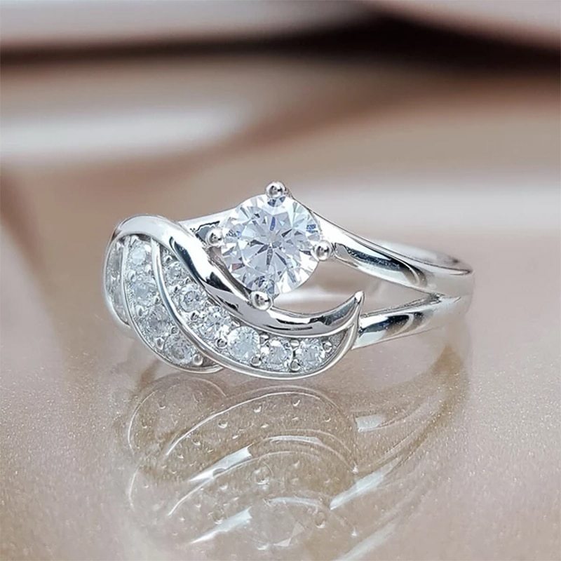 Angel Wing Zircon Ring