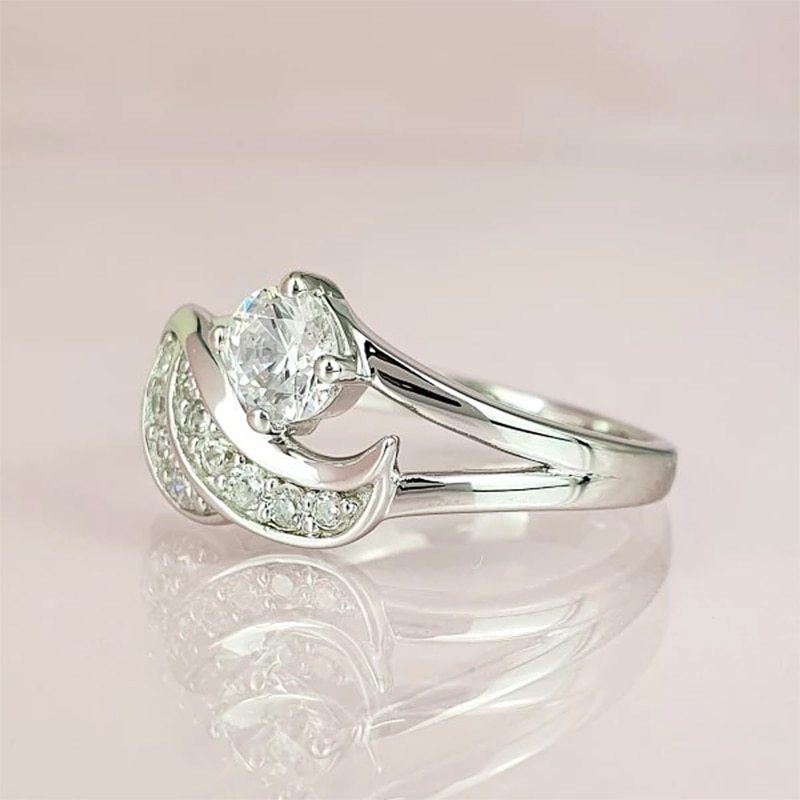 Angel Wing Zircon Ring