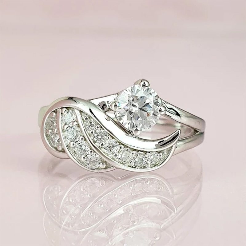 Angel Wing Zircon Ring