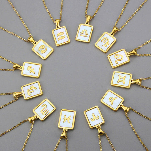 The Zodiac Necklace - 24k Gold